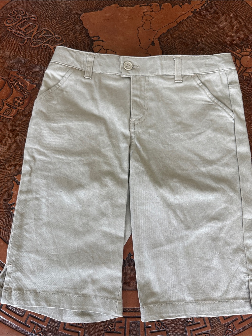 French Toast Khaki Bermuda Shorts Kids Shorts, School Uniform Pants Size 12
